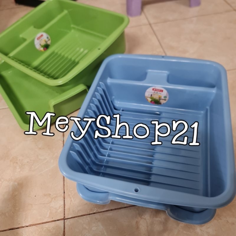 Rak piring lion star ada nampan/Tempat piring + nampan Lion star A-7/Rak piring plastik lion star B-