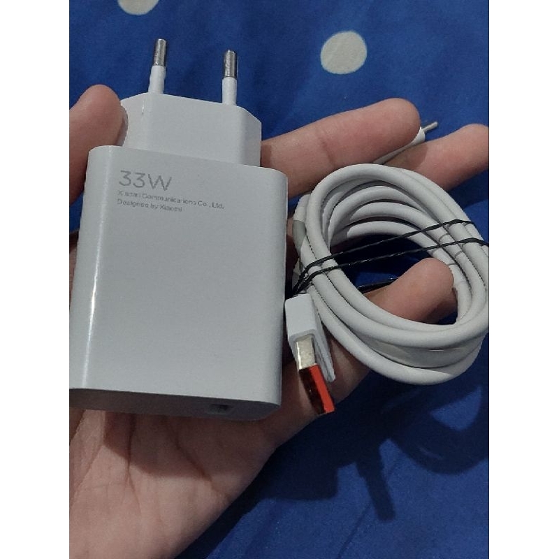 Charger 33W Redmi Note 10 Pro Original Turbo Charge Bawaan Hp