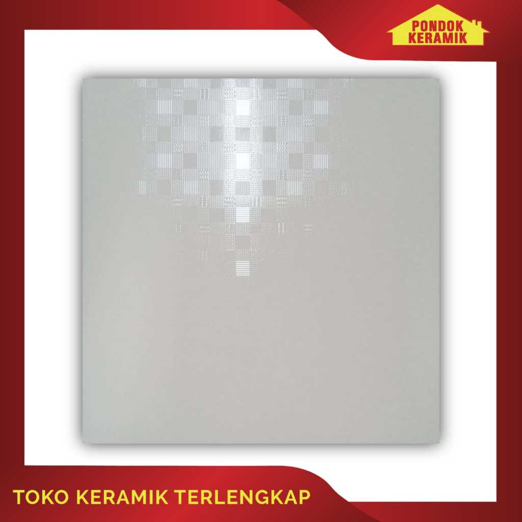 Keramik Lantai Aversa 50x50 Calcio Putih / Keramik Glossy Putih
