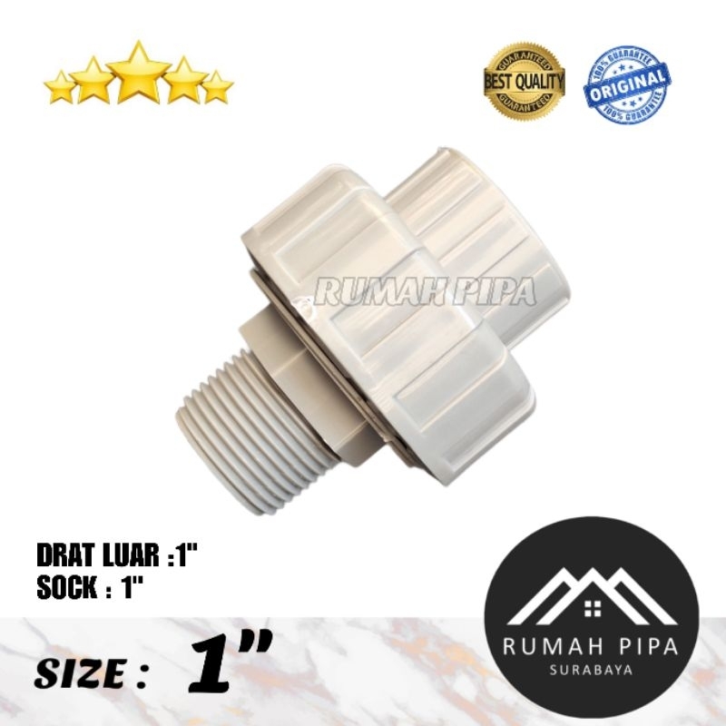 Watermur Drat Luar 1" / Valve Union 1" AW - SLG