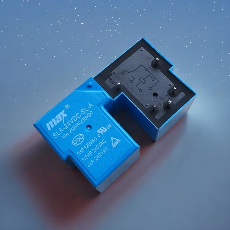 RELAY RILAY KODOK 5PIN 30AMPER 12V / 24V HITAM
