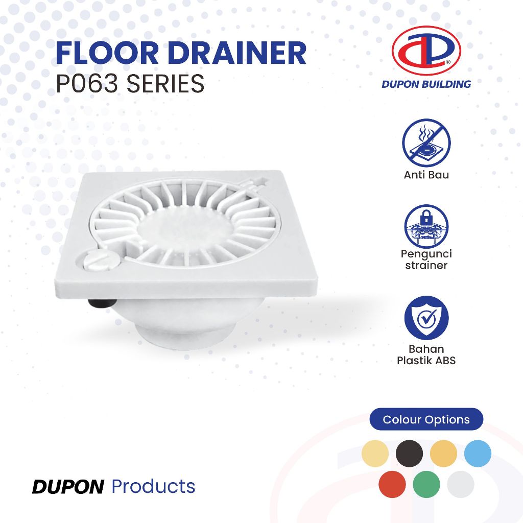 DUPON P063 Saringan Air Saringan Got Kamar Mandi Anti Bau Strainer Floor Drain ABS