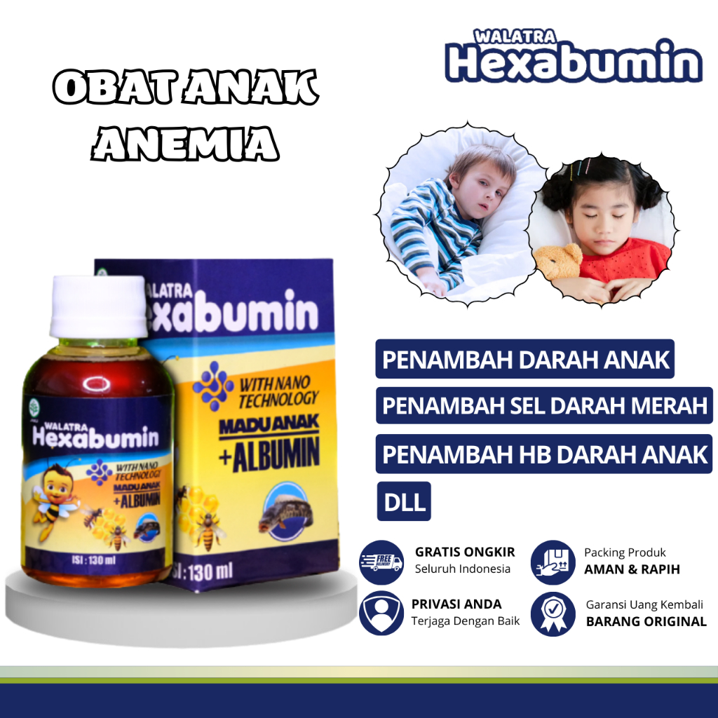 Obat Anemia untuk Anak, Obat Penambah Darah Anak, Obat Anak Kurang Darah, Obat HB Rendah, Obat Penam
