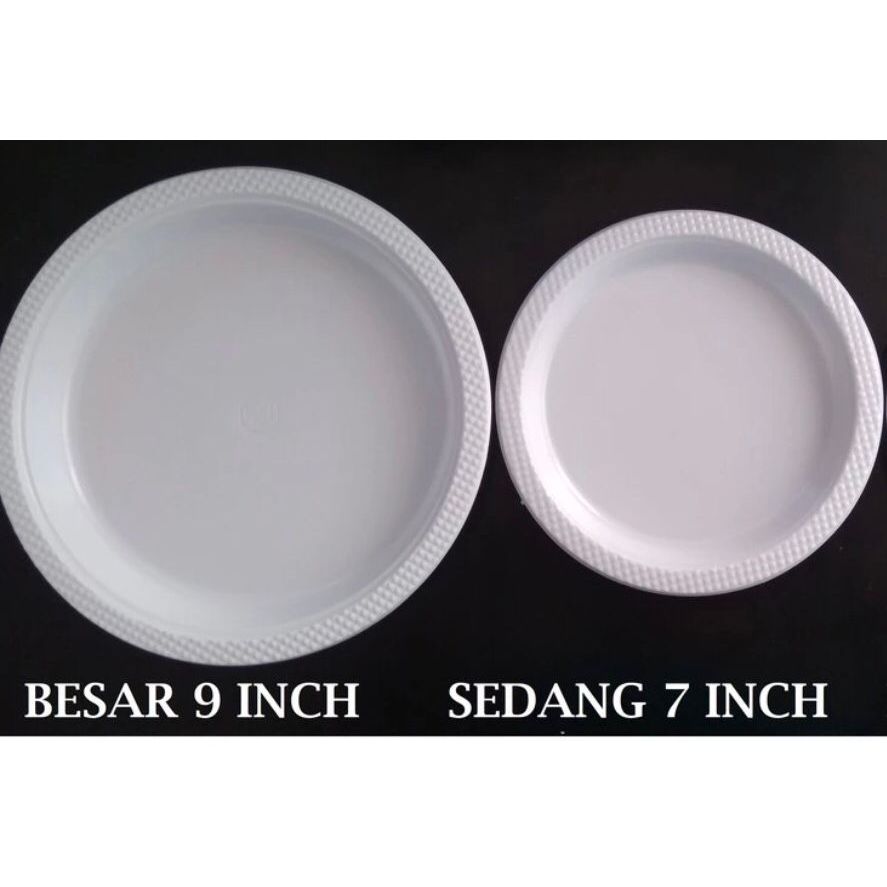 Piring Plastik Pesta / piring makan plastik sekali pakai
