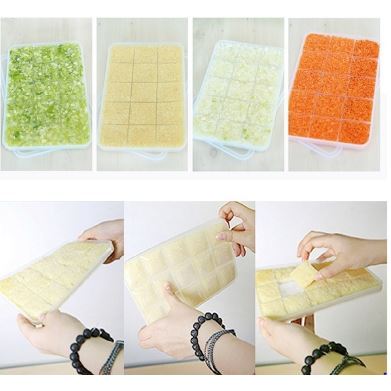 Kotak Penyimpan Makanan / Cetakan Parutan Wortel Silicook / Cetakan Kotak Kecil Multifungsi