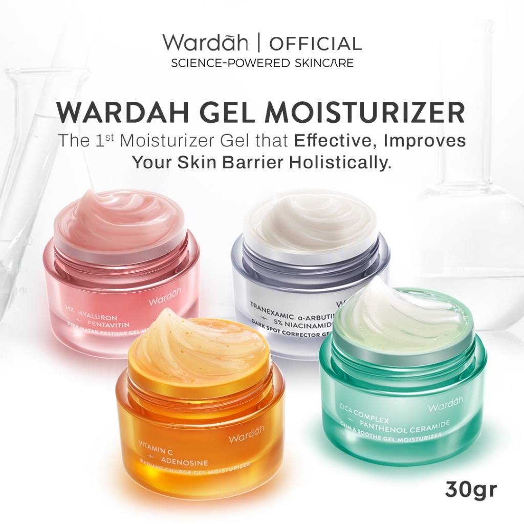 Wardah Vitamin C + Adenosine Radiant Charge Gel Moisturizer