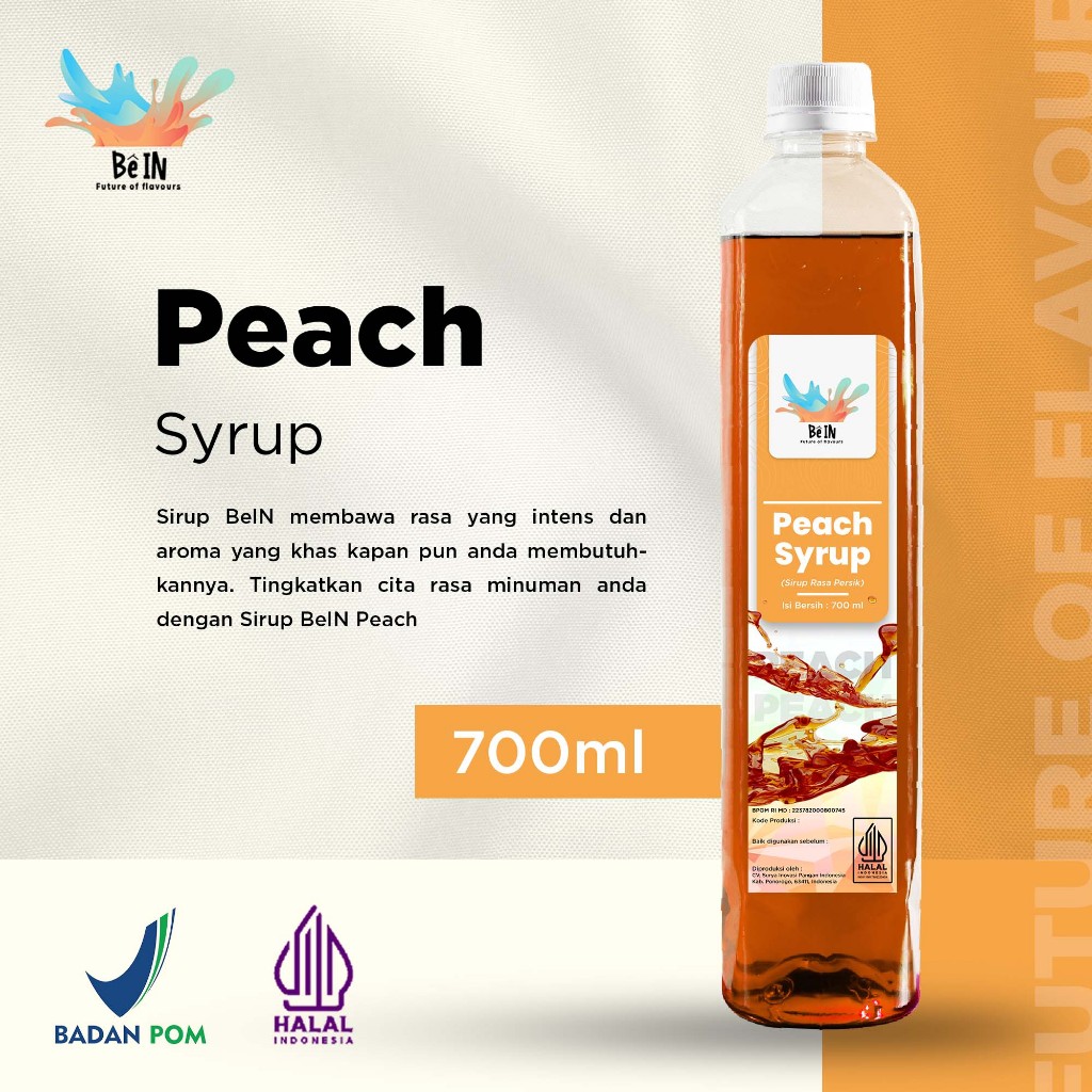 

BeIn Peach Syrup - Sirup Persik 700 ml
