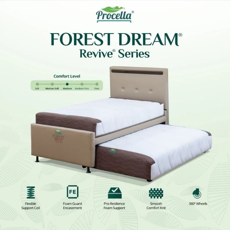 Springbed Sorong 3in1/Divan Springbed Sorong Terpisah/ Kasur Sorong 3in1 Procella Jakarta Bekasi