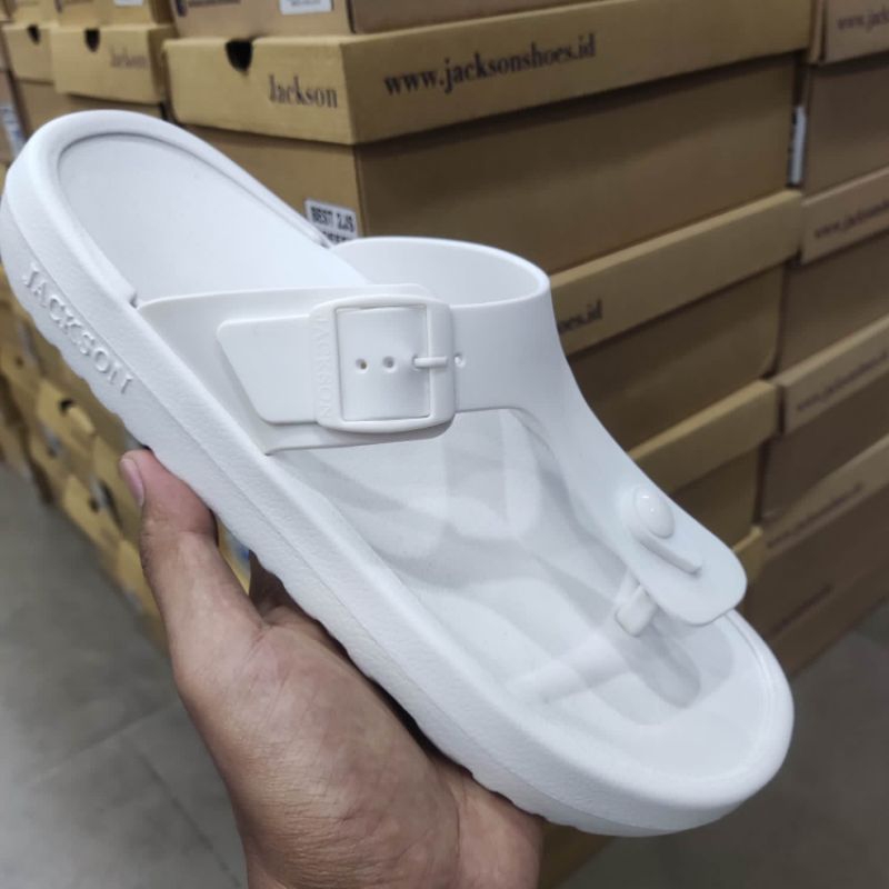 JACKSON ORIGINAL❗Sandal Phylon Jepit White Pria/Wanita (UNISEX)
