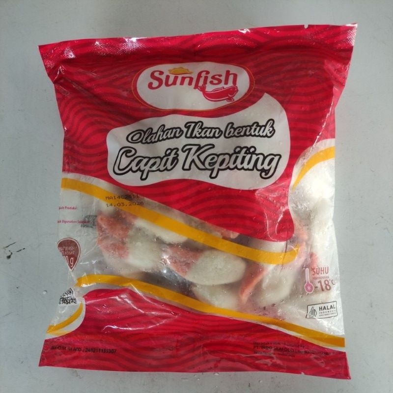 

SUNFISH Olahan Ikan Bentuk Capit Kepiting 500gr