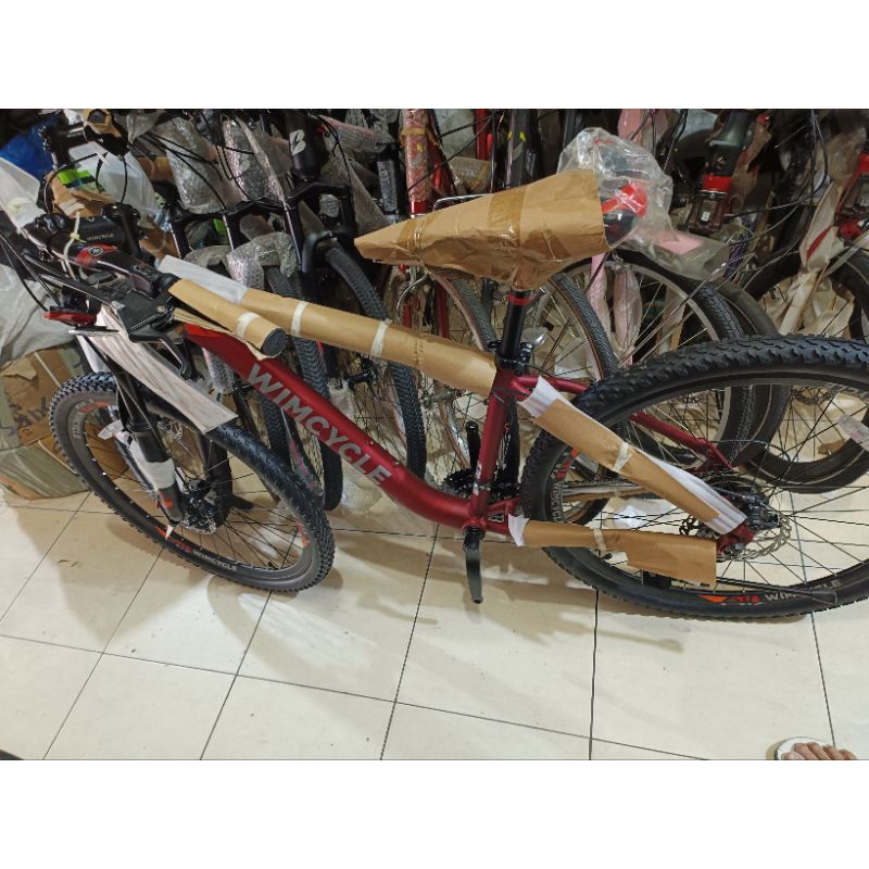 sepeda MTB 27.5 merk wimcycle strom speed 3x8 microsift frame aloy