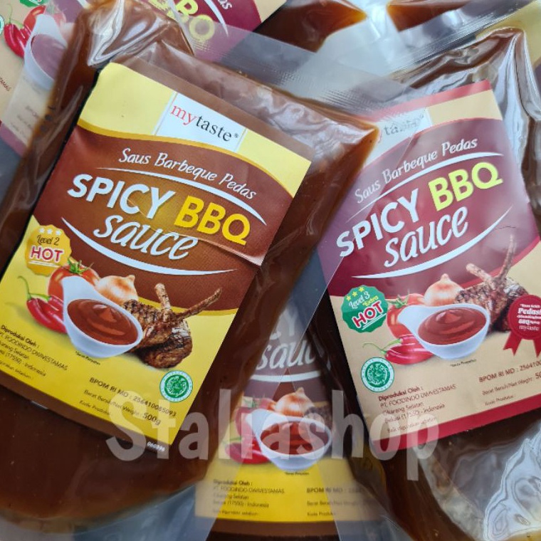

PRODUK I68ZR My Taste Saus BBQ Pedas level 2 dan 3 5gr HVJ