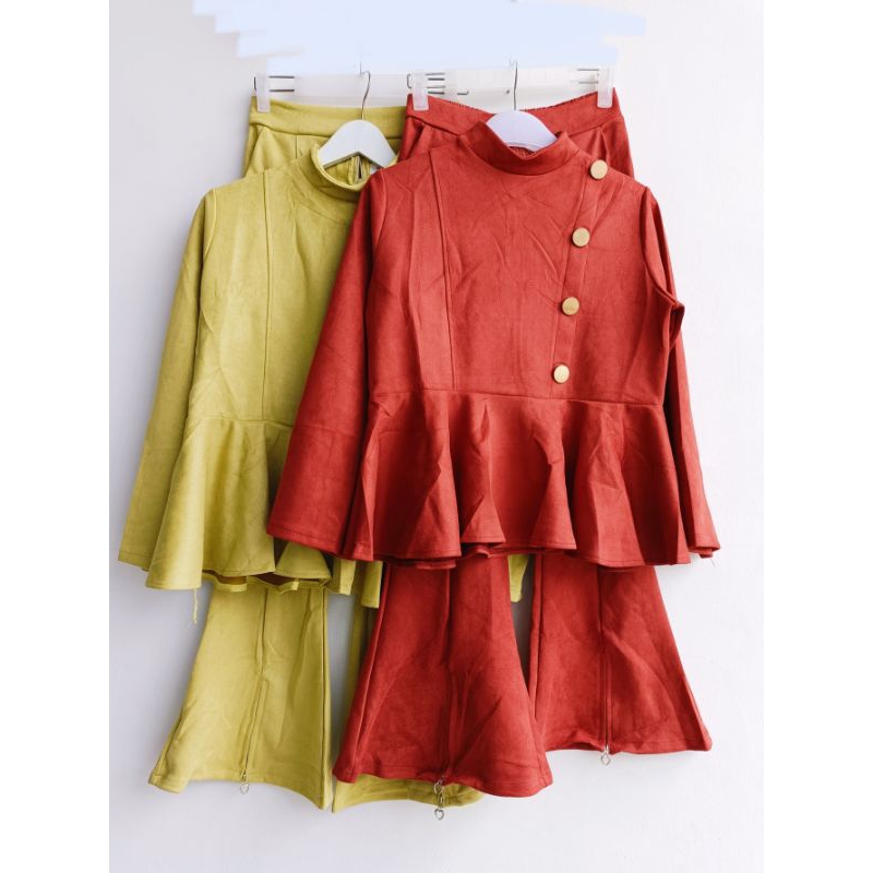 SHELLASAUKIA ❤️ ONE SET SUEDE ❤️ ORI SHELLASAUKIA ❤️