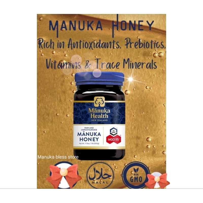 

Madu tanpa campuran 100% Manuka honey health new zealand asli MGO 115 250 gr