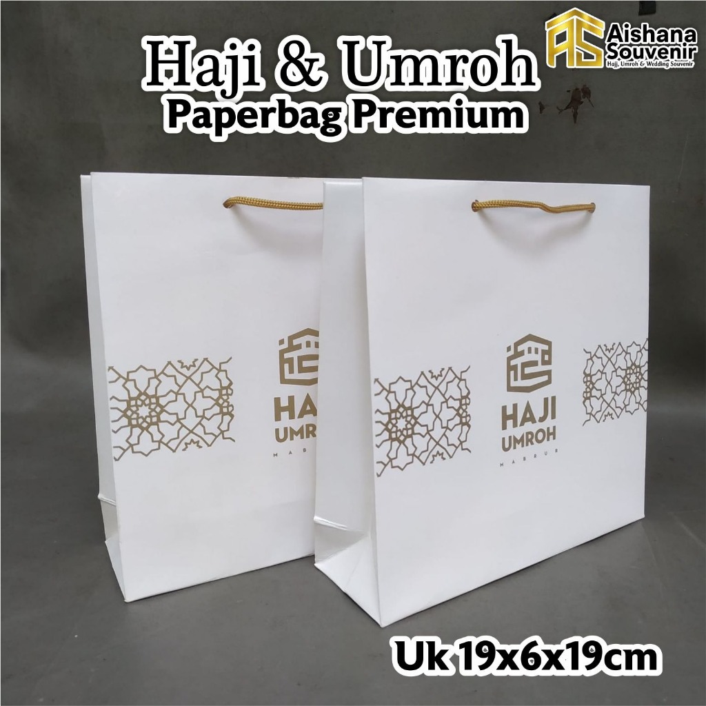 

Paperbag Haji Umroh Kualitas Premium Ready Stock P 19 L6 T19cm