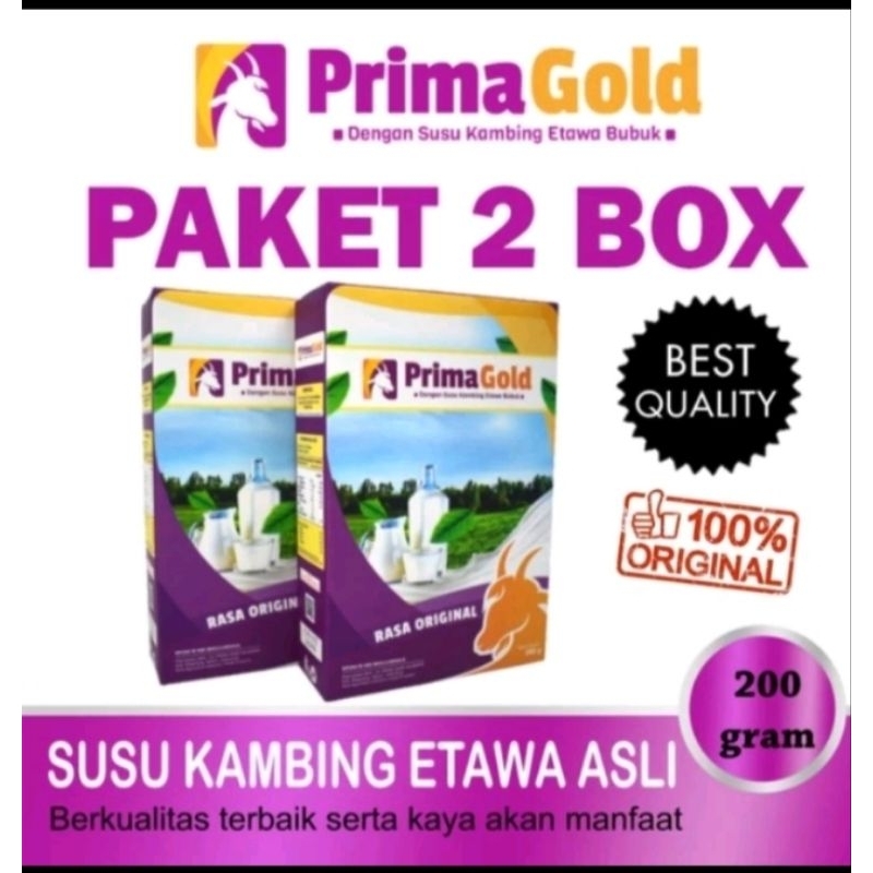 

PROMO PAKET 2 BOX PRIMA GOLD SUSU KAMBING ETAWA ORIGINAL