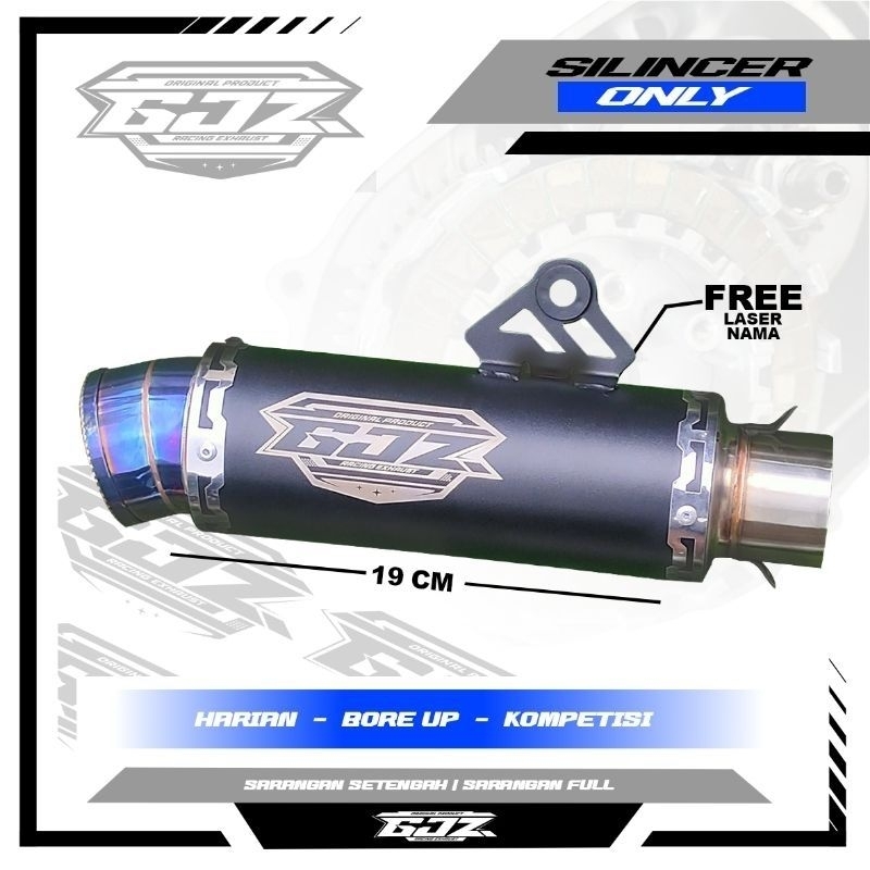 Knalpot Original Gjz Racing Exhaust Slincer Only