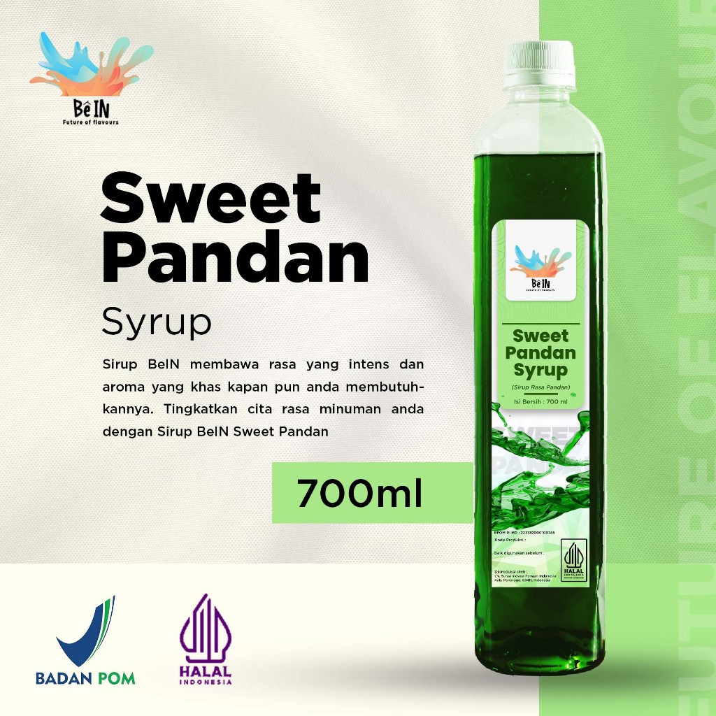 

BeIn Sweet Pandan Syrup - Sirup Pandan Manis 700ml