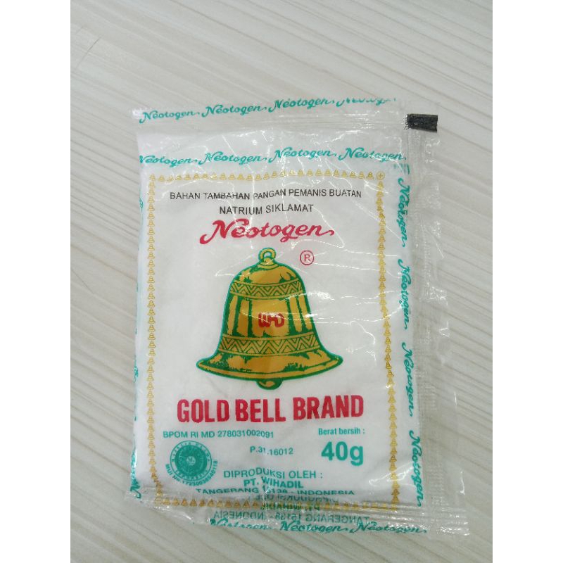 

PEMANIS SIKLAMAT GOLD BELL 40GR