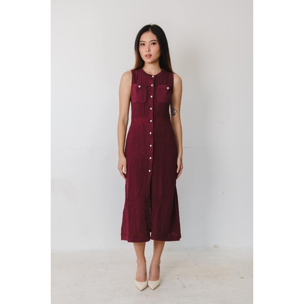 Moshi Kanagara - Maroon Soiree Dress