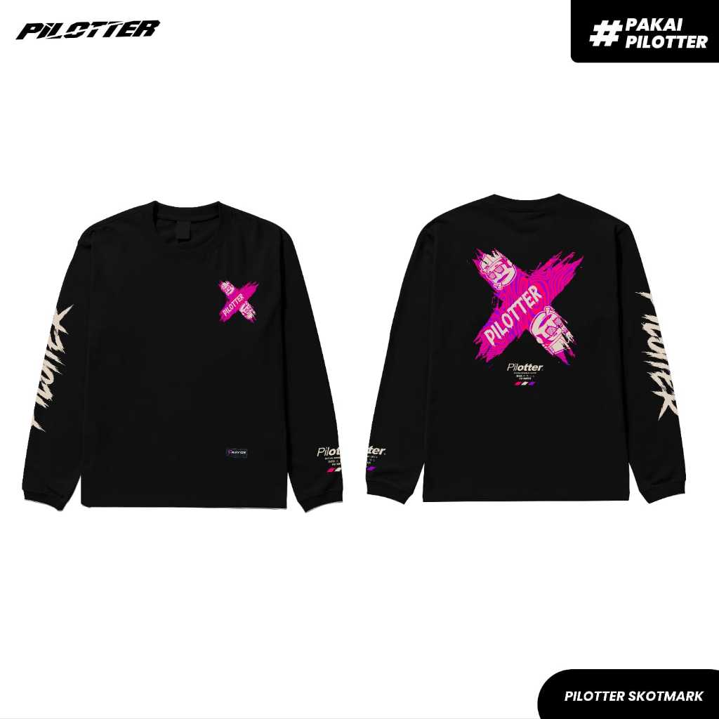 KAOS PILOTTER SKOTMARK LENGAN PANJANG ORIGINAL FREE STIKER