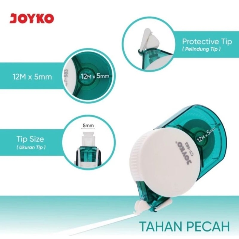 

Correction Tape Joyko CT-583 12 m (1pcs)