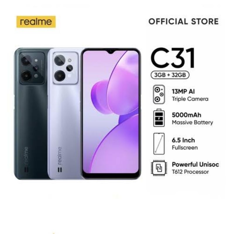 REALME C31 ram 3/32