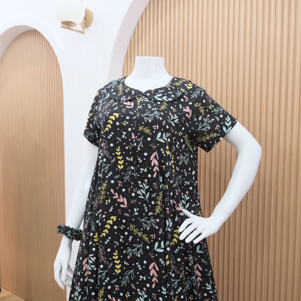 MODEL K TESSA BLACK Homedress Daster Asma daily wear Asma dailywear Asmadailywear