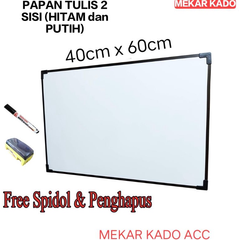 

KODE K79U Papan Tulis Gantung Ukuran 4x6cm dan 3x5cm Whiteboard free 1pc spidol dan penghapus