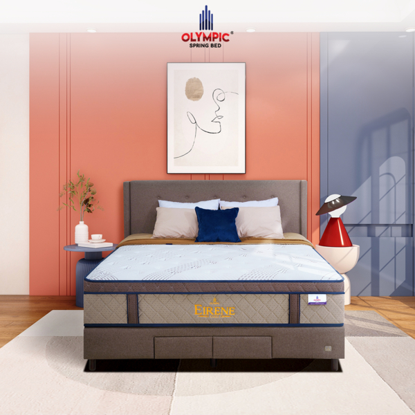 Olympic Eirene Spring Bed | Kasur Only dan Full Set | 100/120/160/180x200 | SP Mattress Surabaya
