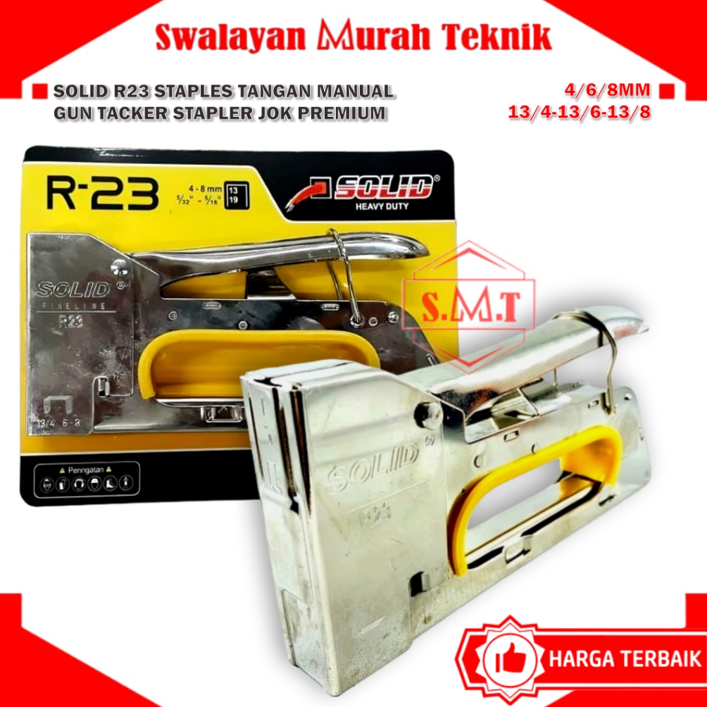 

KODE B49R SOLID R23 Staples Tangan Manual Gun Tacker Stapler Jok Premium