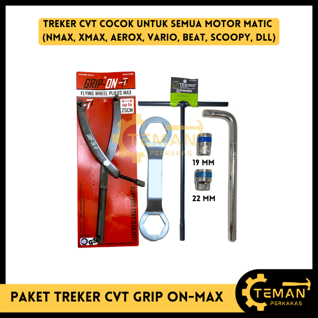PAKET HONDA Treker CVT Matic Universal GRIP ON MAX / Treker CVT PCX, Beat, Vario, Scoopy, ADV, Genio
