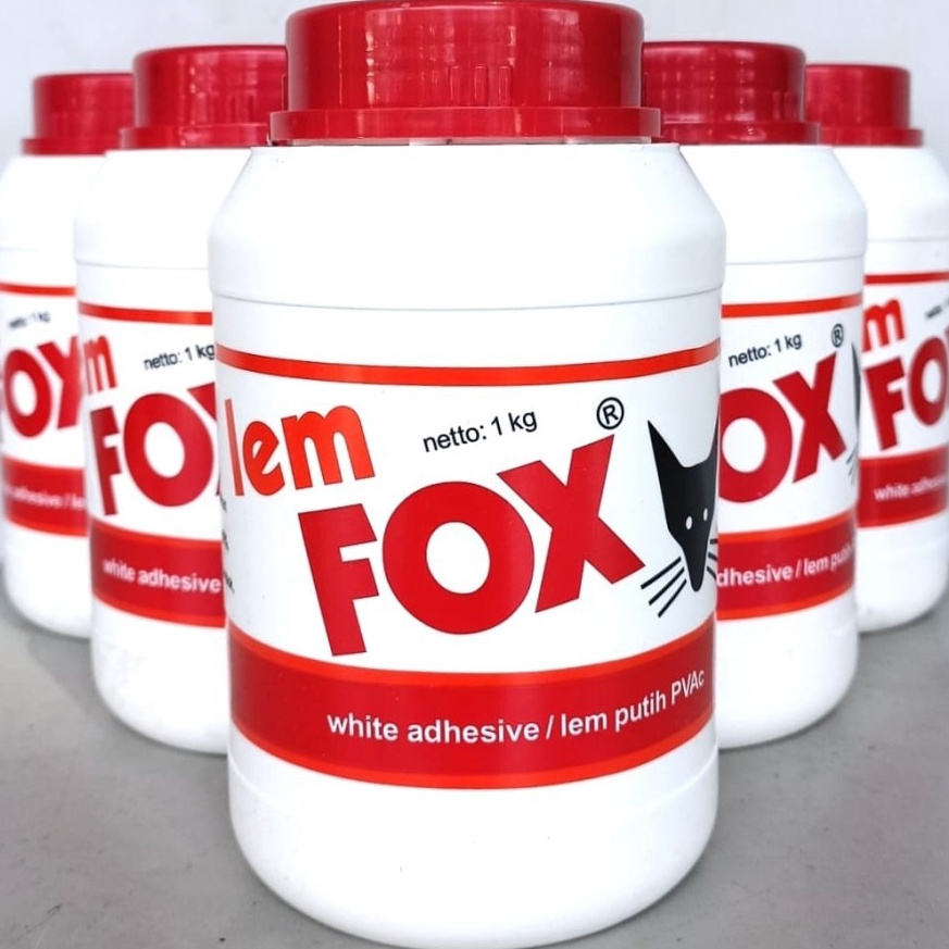 

KODE W39D Lem Putih FOX Botol 1 Kg Lem PVC 1kg