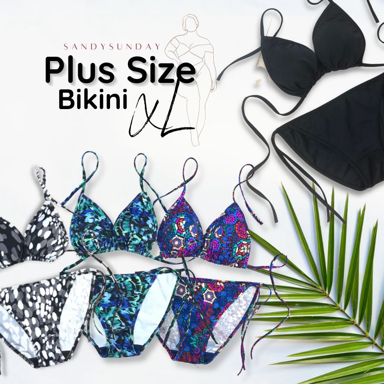 KODE X84Z Bikini Set BigSize  XL Avisa Plus Size Bikini Tali Bikini Pantai Jumbo Bikini Segitiga Jum
