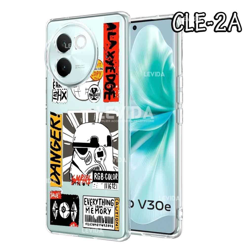 Vivo X100 Vivo X100 Pro Vivo V30e Vivo V29 5G Vivo V27e Softcase Clear Case Gambar Karakter CLE01 CL