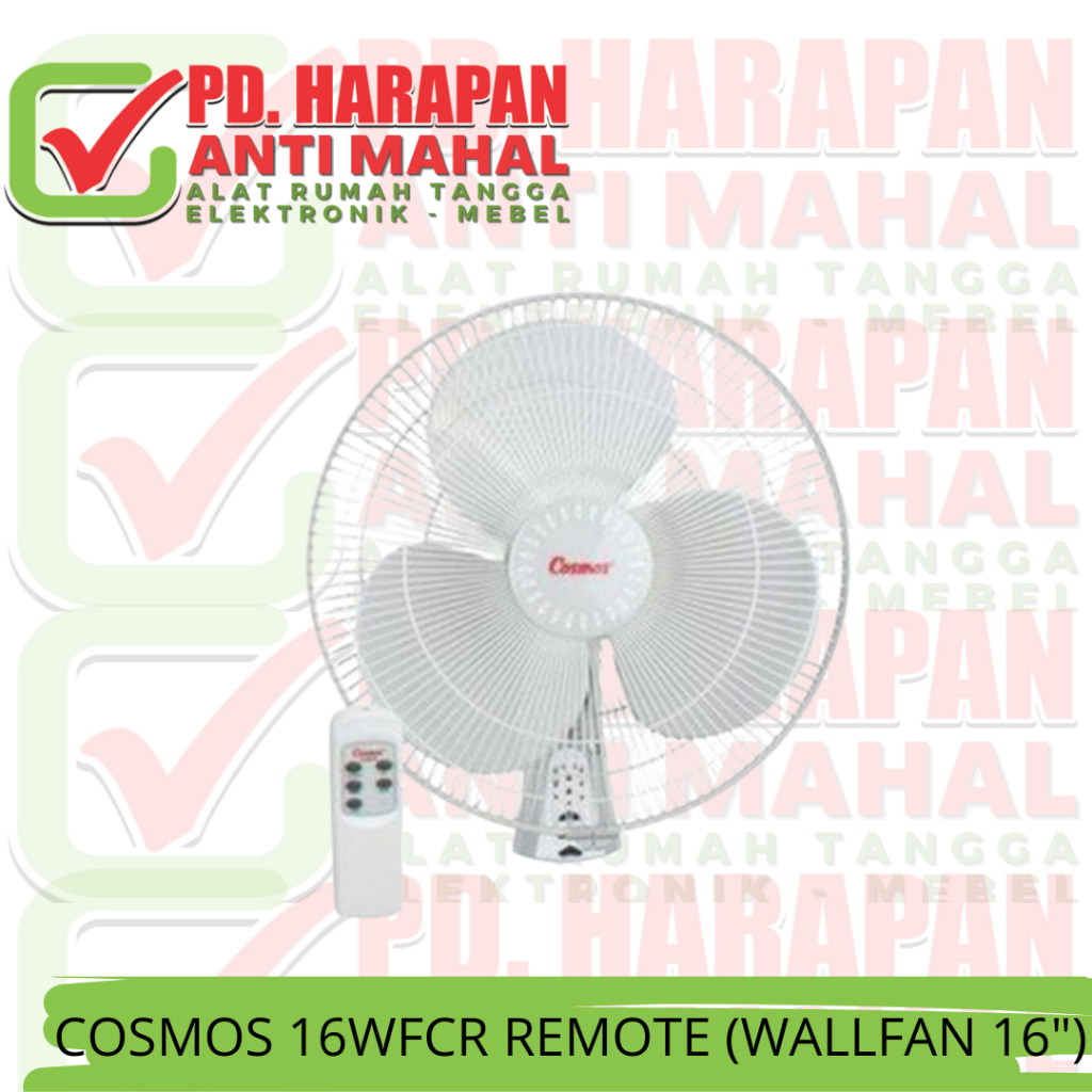 COSMOS 16WFCR REMOTE (WALLFAN 16")/KIPAS DINDING/KIPAS COSMOS