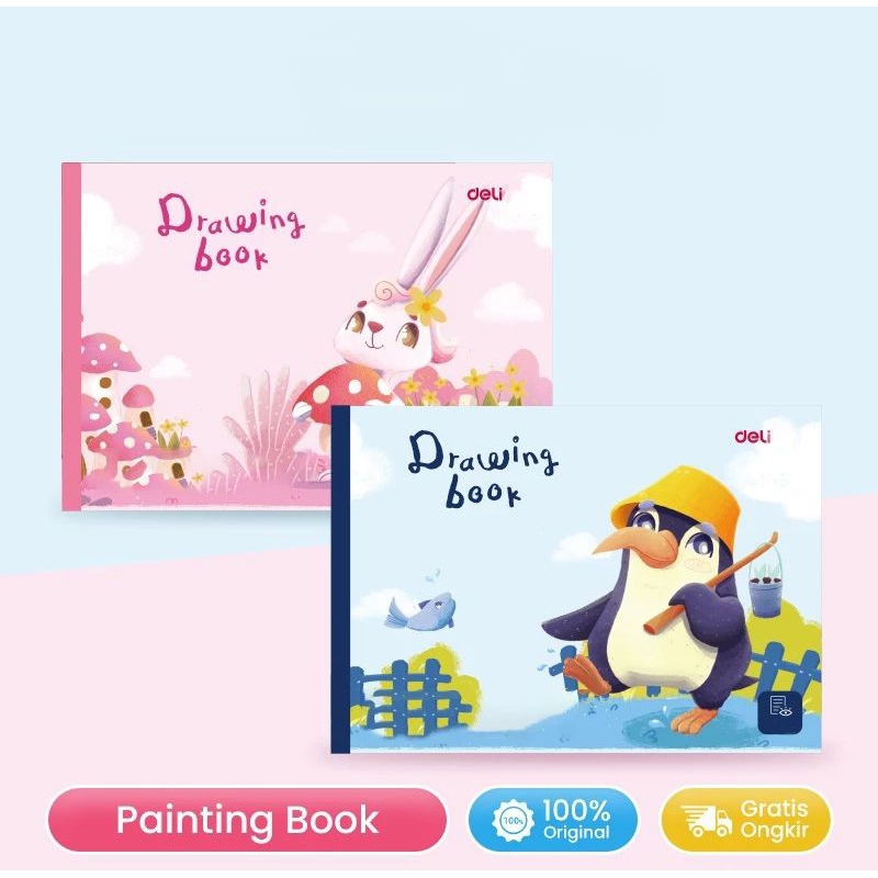 

Deli Painting Book / Buku Gambar 20 Lembar Kertas Tebal Tidak Tembus 73377