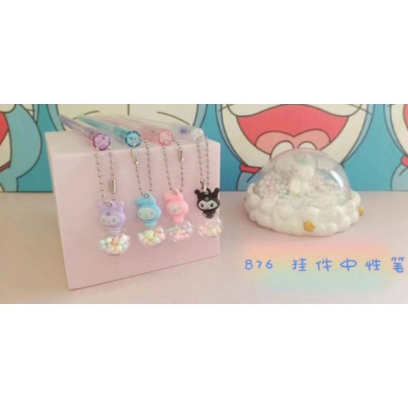 

pen gel gantungan Boba sanrio isi 12