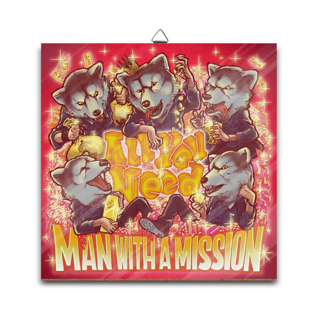 Poster dinding kayuMAN WITH A MISSION-JAPAN MUSICmaterial MDF