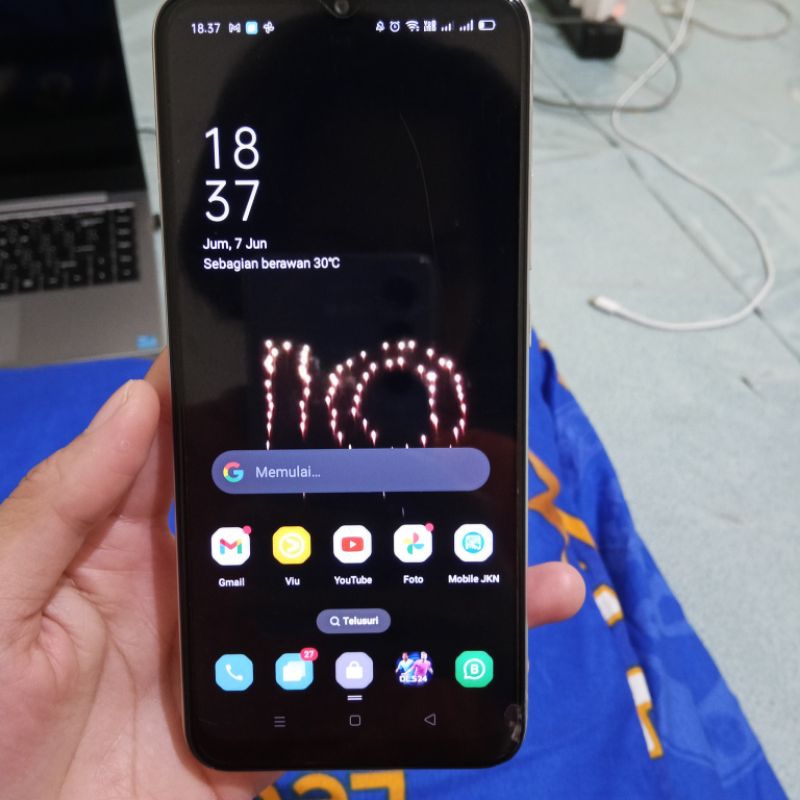 OPPO A15 RAM 3/32 GB PUTIH - SECOND