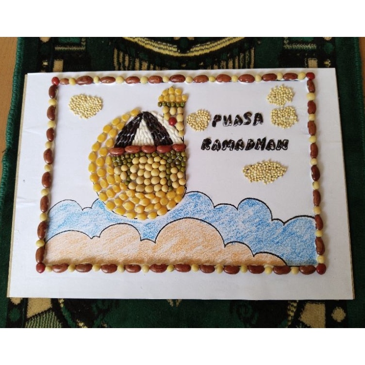 

KODE J73I kolase biji bijian tema puasa ramadhan