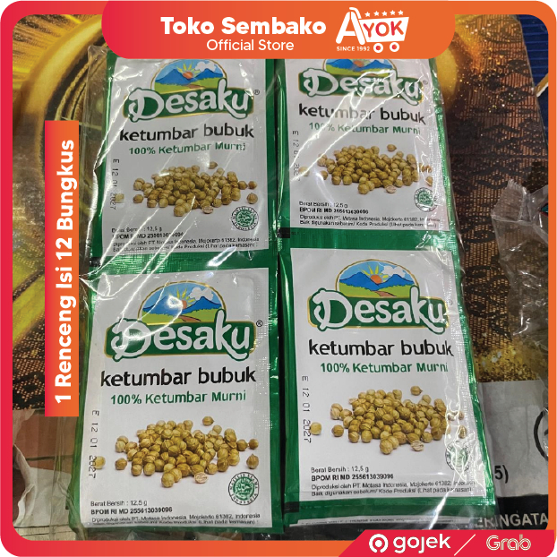 

Desaku Ketumbar Bubuk - 1 Renceng isi 12 Pcs Sachet
