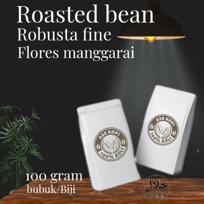 

Termurah - Roasted bean - biji kopi sangrai - bubuk kopi - espresso - biji kopi robusta flores manggarai 100 gram