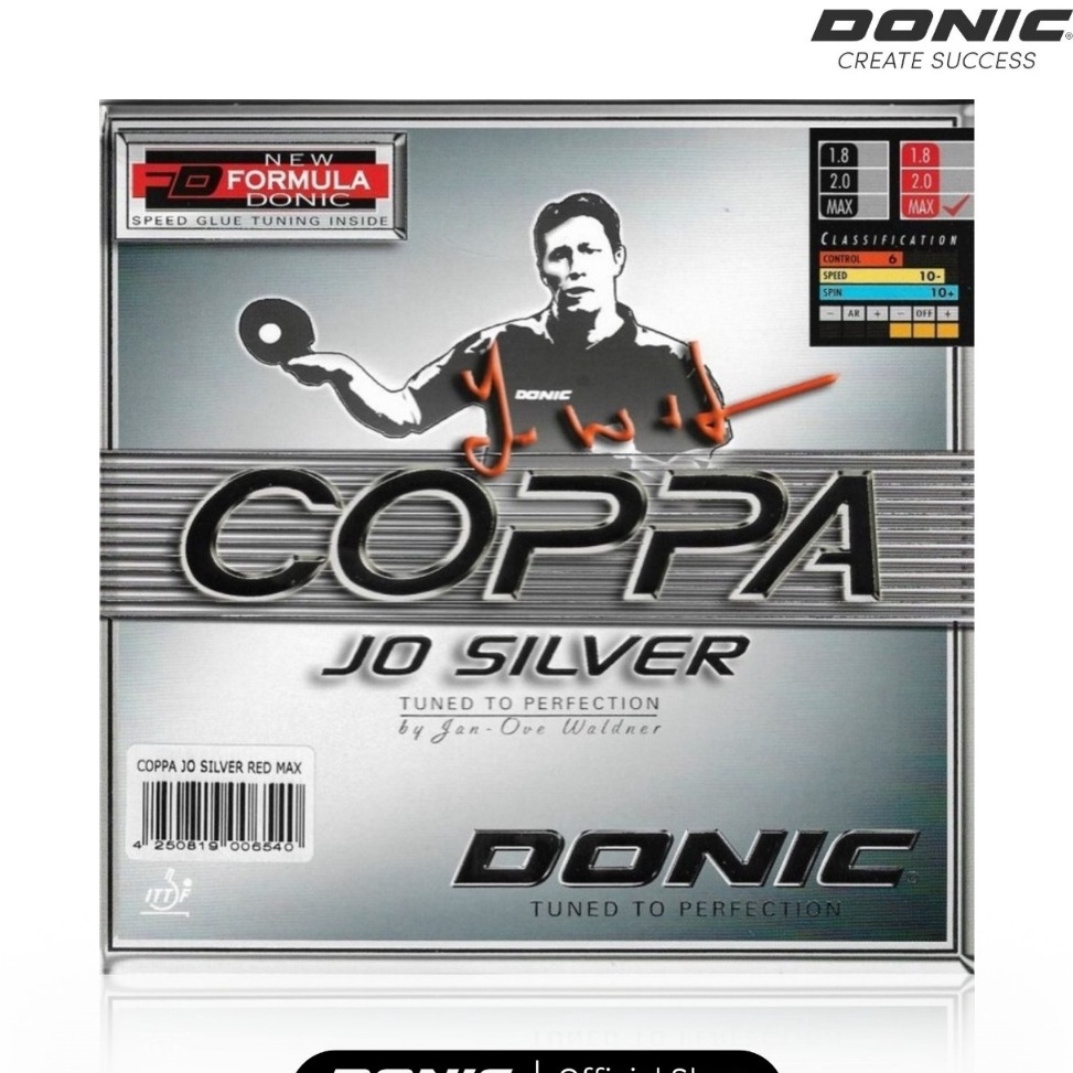 KODE Y35J DONIC Coppa JO Silver Karet Pingpong Rubber Tenis Meja