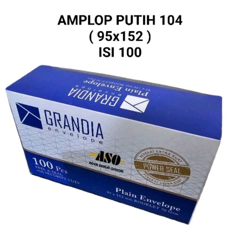 

Best AMPLOP GRANDIA PUTIH POLOS 125 X 95 ISI 1 LEMBAR