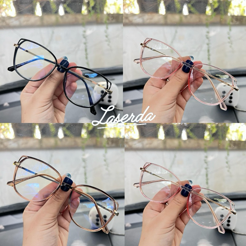 Kacamata Wanita Photocromic 8830 - Lensa Minus, Cylinder, Antiradiasi, Blueray, COD Tersedia