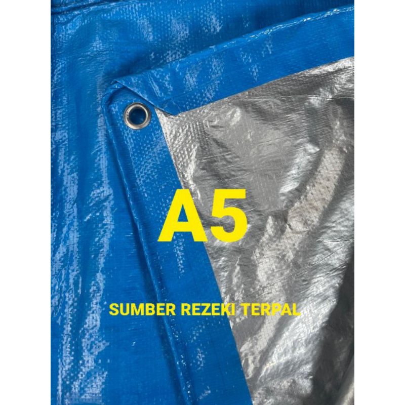 Terpal plastik A5 ukuran 4x4 4x5 4x6 meter / terpal tenda / terpal murah / terpal biru