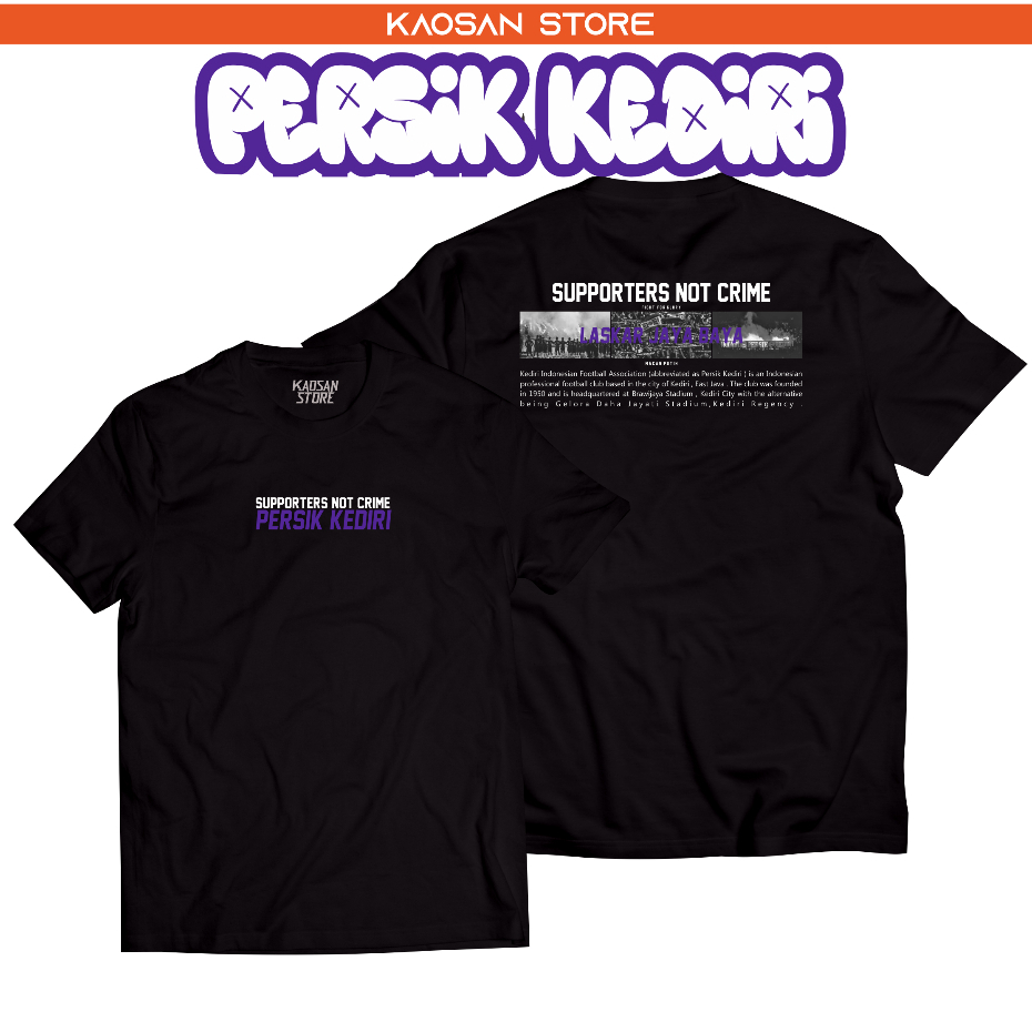 Kaos Persik Kediri | Kaos Persikmania | Kediri Football