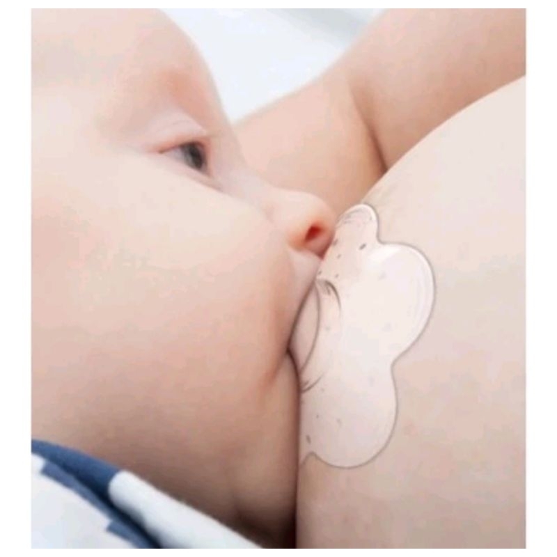 (Free Box) Sambungan puting bayi gigi tumbuh niple shield pelindung puting BPA free