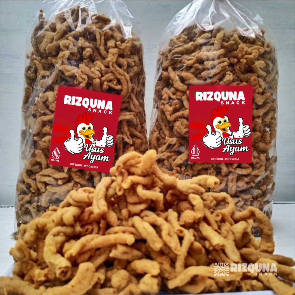 

Usus Krispy 2kg Sajian Besar 1Bal Renyah tidak amis dan tidak alot - Rizquna Snack